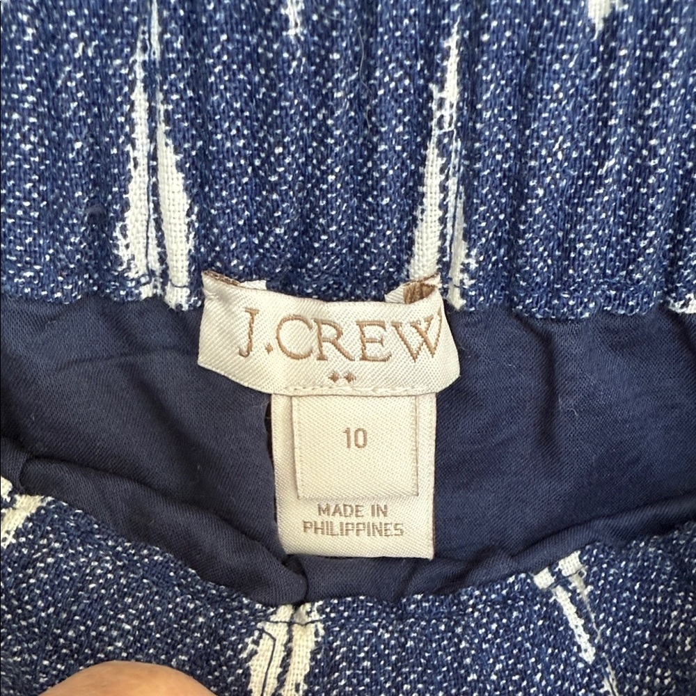 J. Crew Dark Blue and White Mini Skirt - Picture 3 of 7
